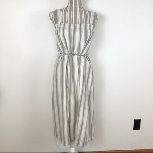 Like New Liz Lange Maternity Lrg white gray dress